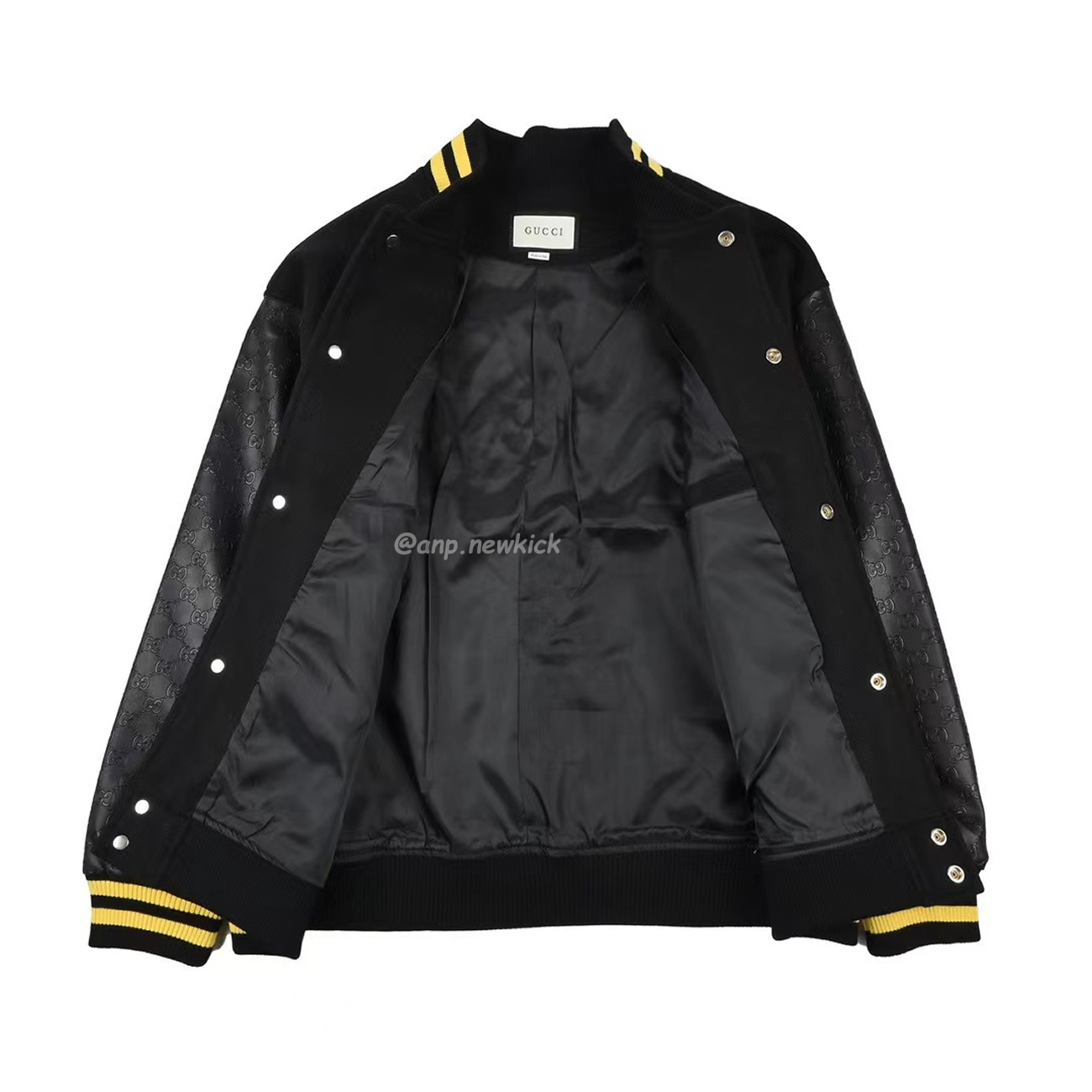 Gucci Wool Sweater Black Jacket Double G Pineapple Embroidered Patchwork Design (6) - newkick.org